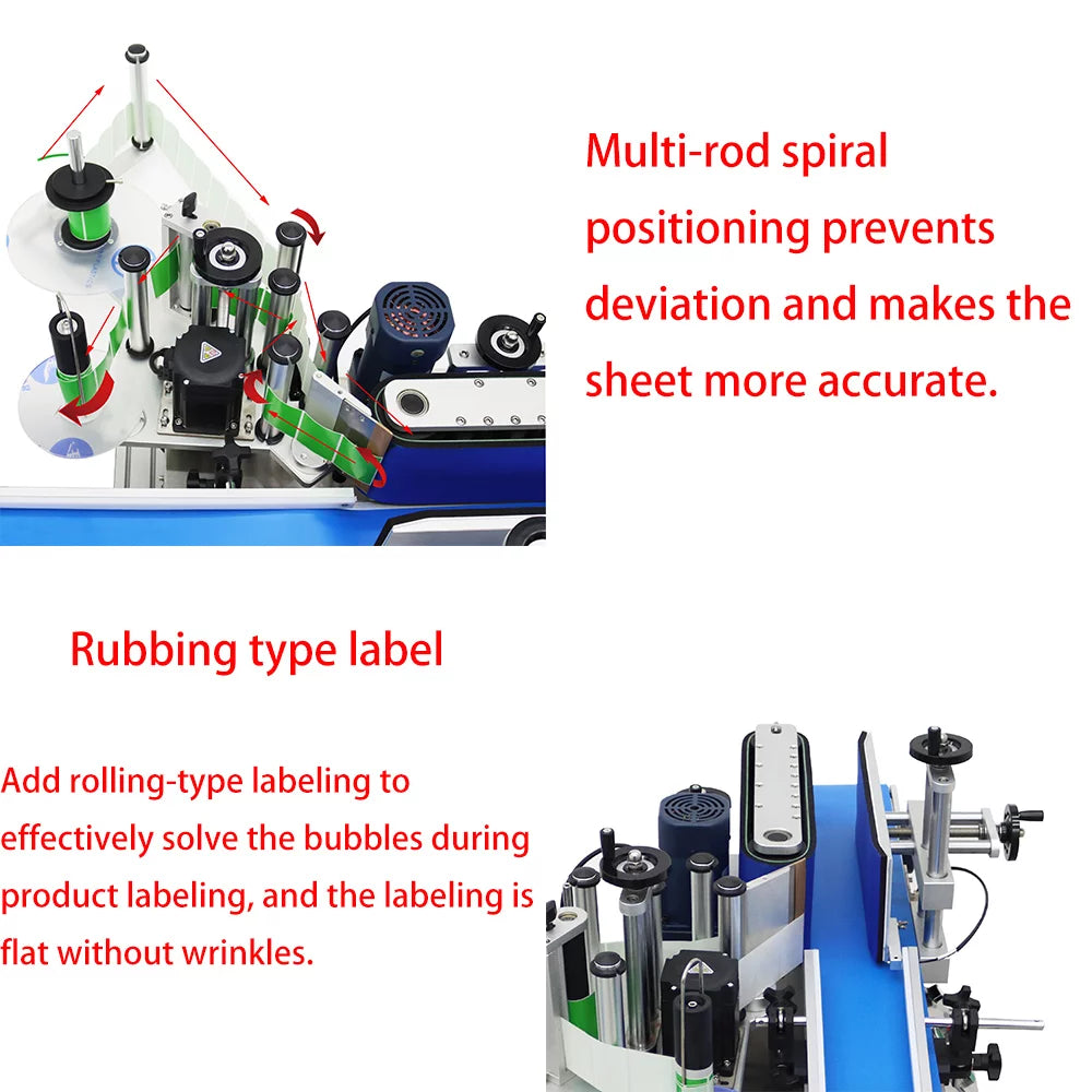 Automatic Round Bottle Labeling Machine Desktop Conveyor N866