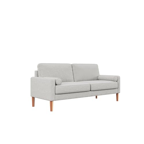 Beige Fabric Loveseat Sofa F7152