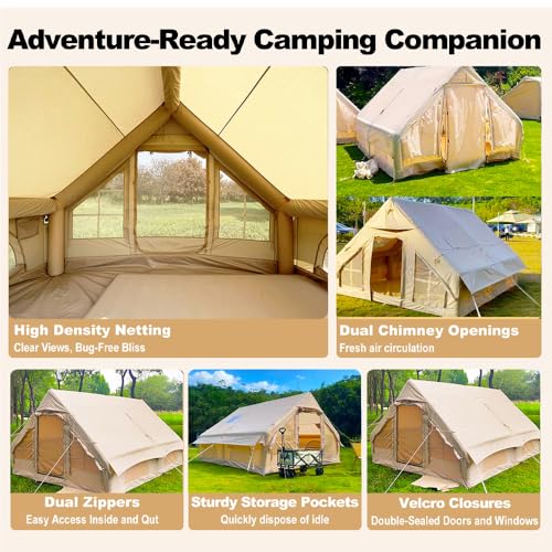Inflatable Camping Tent 8-10 Person with Stove Jack S67331