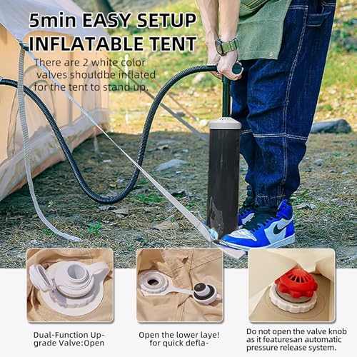 Inflatable Camping Tent 8-10 Person with Stove Jack S67331