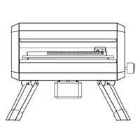 Portable Stainless Steel Gas Pizza Oven with 14 Pizza Stone P2567