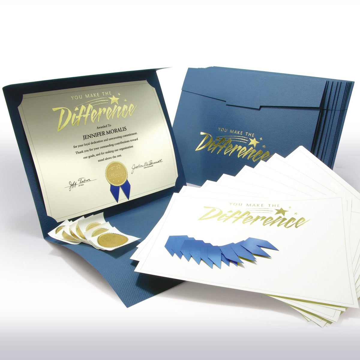 Certificate Paper Bundle - 50 Certificates, 50 Folders, 50 Ribbons, 60 Seals H740544