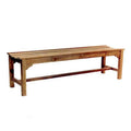 Teak 5-Foot Backless Bench with Straight Legs S9918