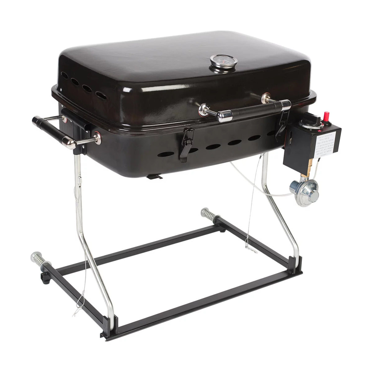 Black Barbecue Grille with Disposable Bottle Adapter P4566