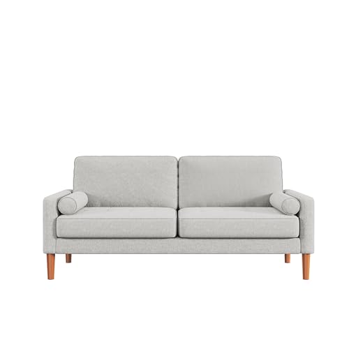 Beige Fabric Loveseat Sofa F7152